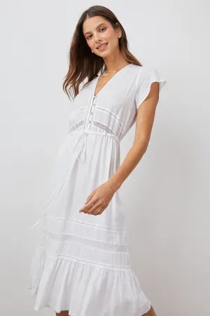 KIKI DRESS - WHITE LACE DETAIL Rails