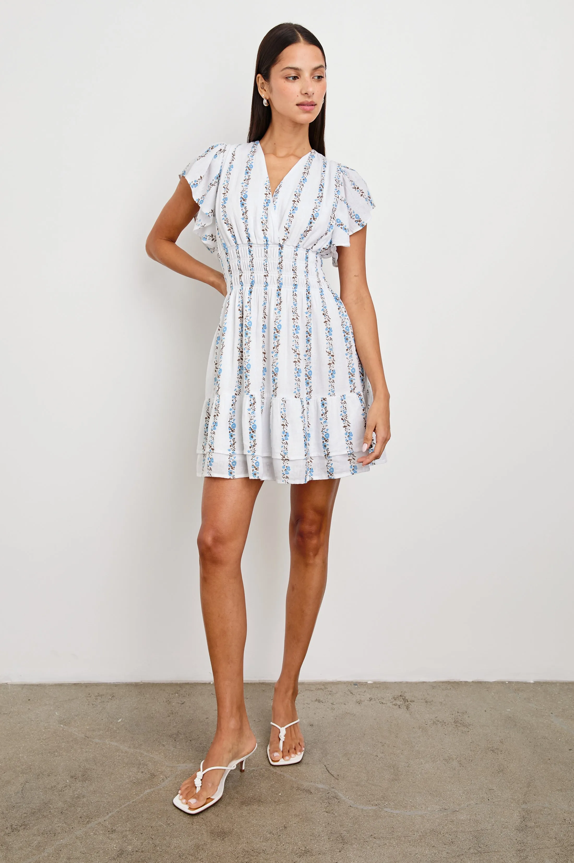 KIMORA DRESS - BLUEBELL STRIPE Rails