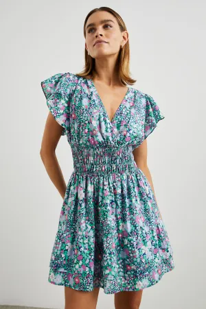 KIMORA DRESS - NAVY LEILANI FLORAL Rails