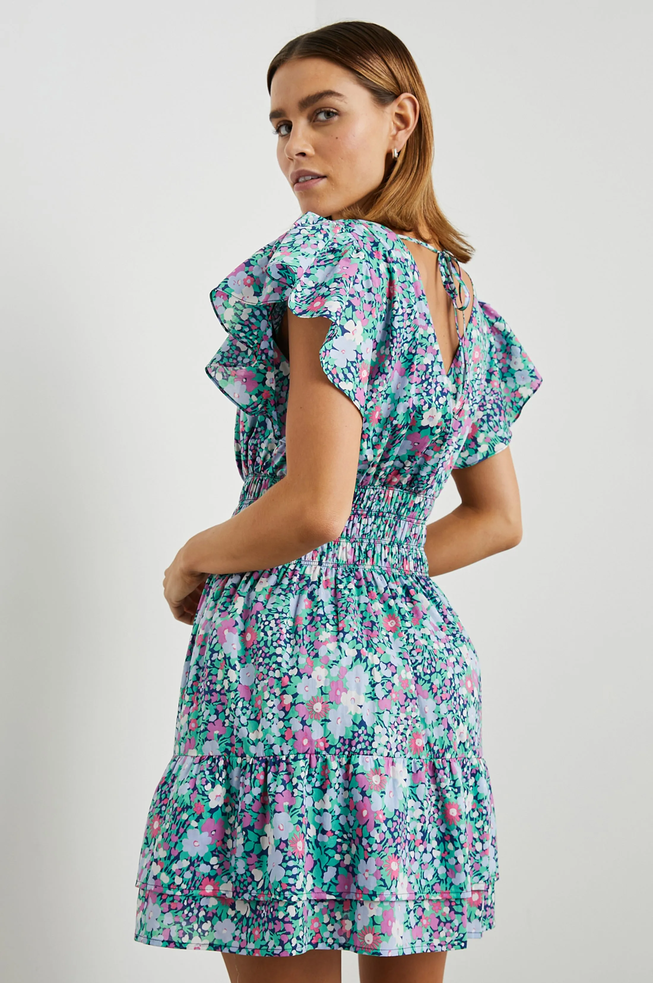 KIMORA DRESS - NAVY LEILANI FLORAL Rails