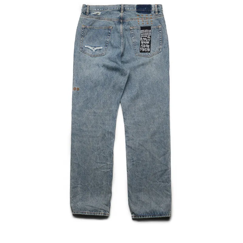 Ksubi Anti K Stage Dive Trashed Denim Pant - Indigo