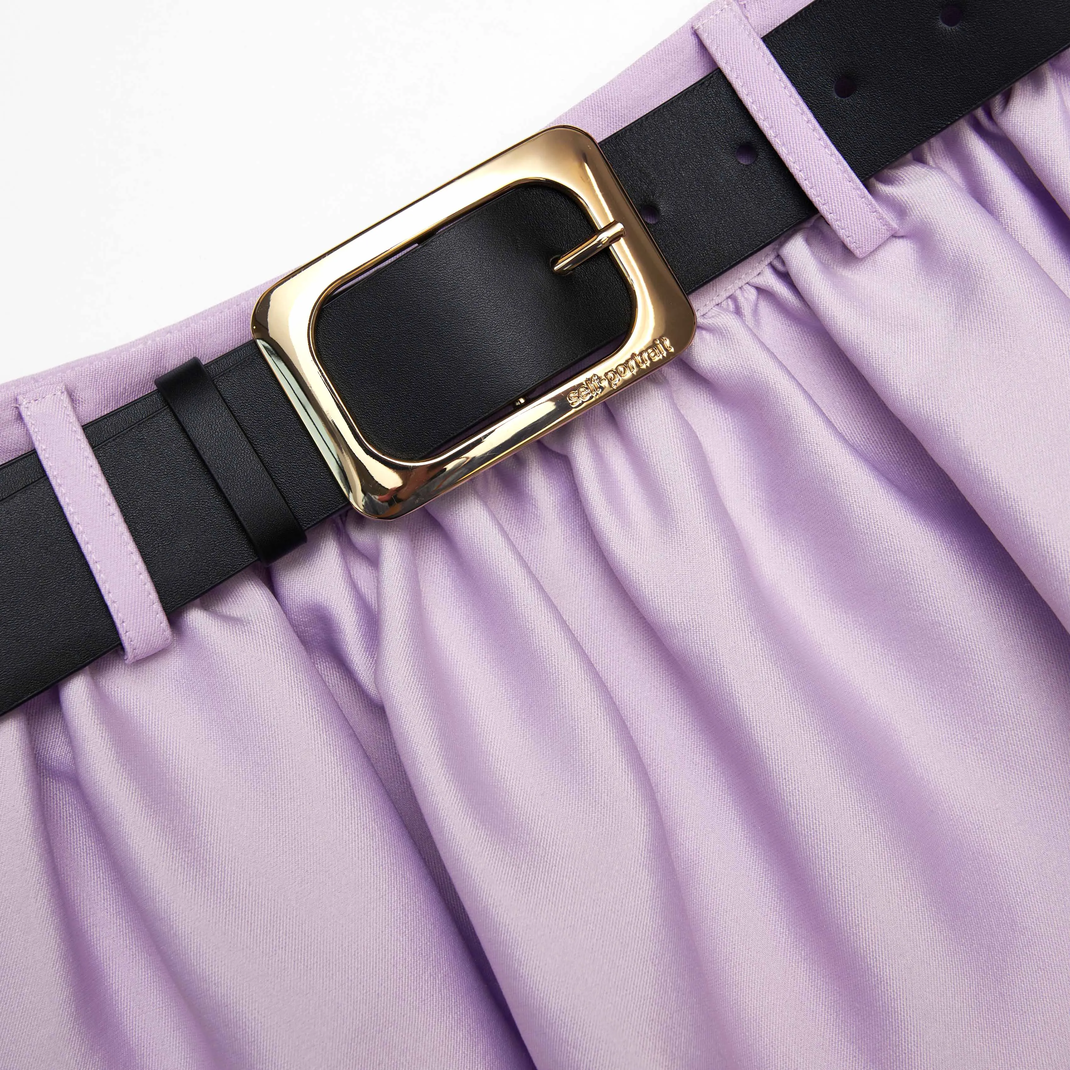 Lilac Taffeta Skort Self Portrait