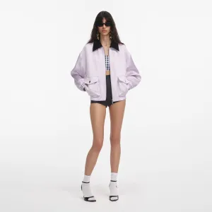 Lilac Viscose Jacket Self Portrait