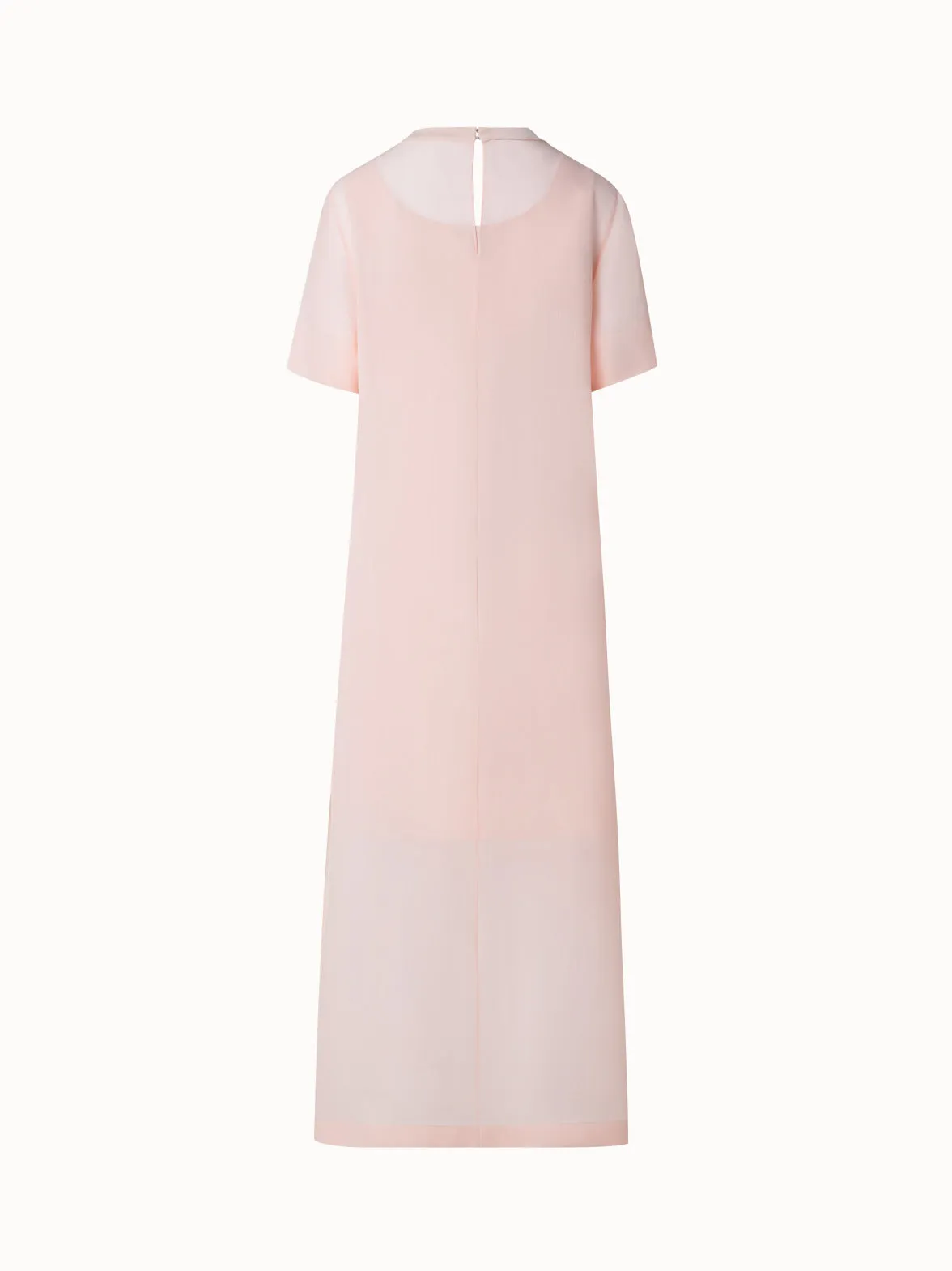 Long Silk T-Shirt Dress 