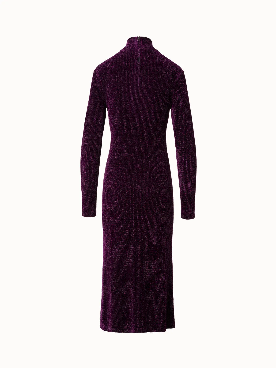 Long Sleeve Chenille Rib Tube Dress 
