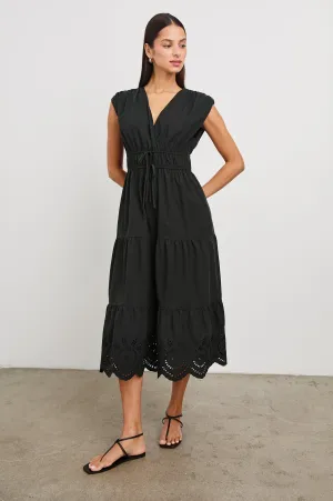 LUCIA DRESS - BLACK EYELET Rails