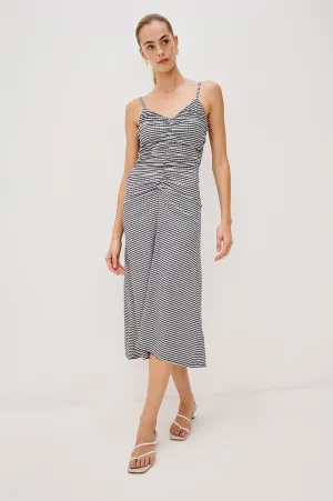 MARI DRESS - NAVY GINGHAM Rails