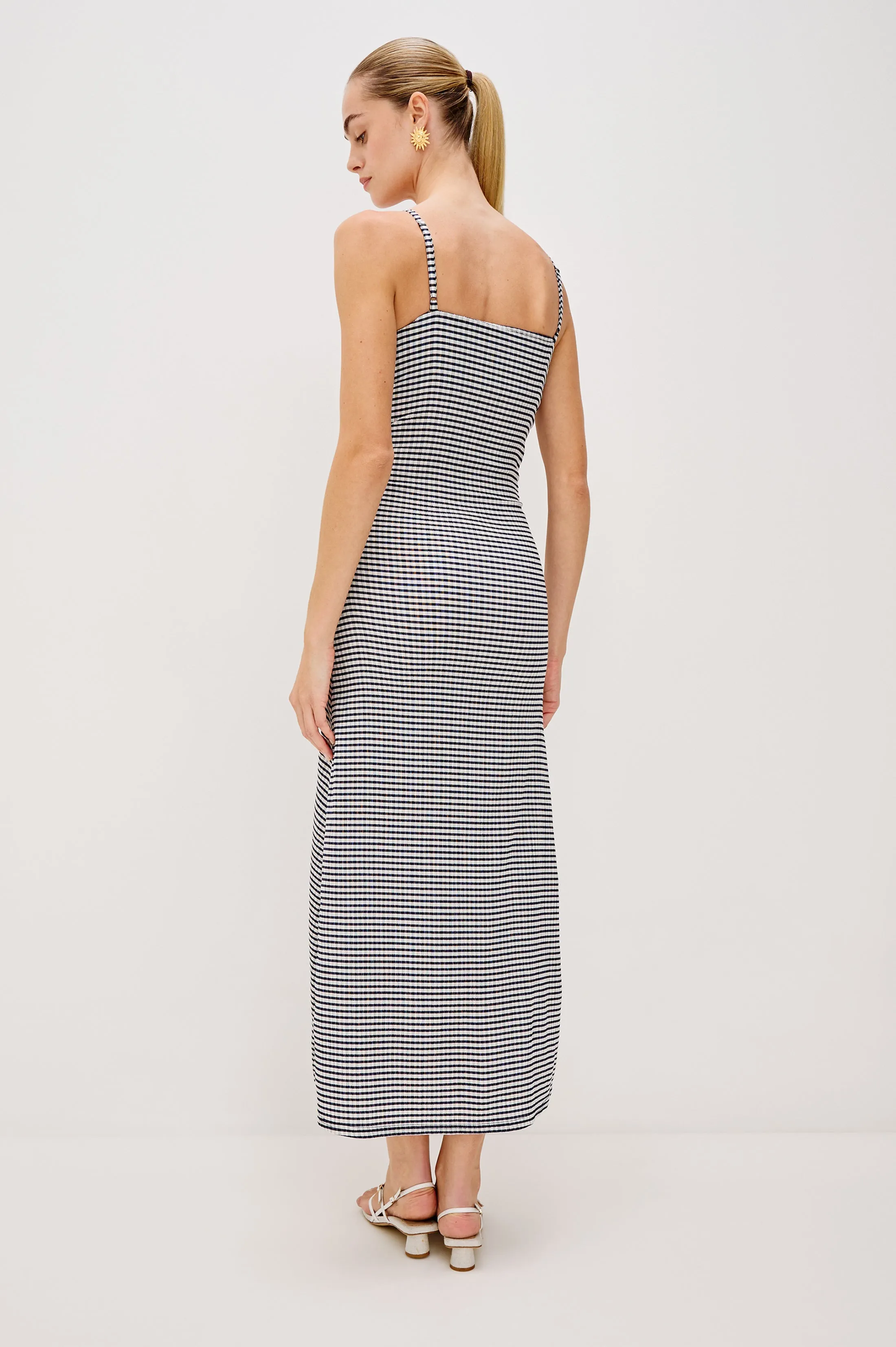 MARI DRESS - NAVY GINGHAM Rails