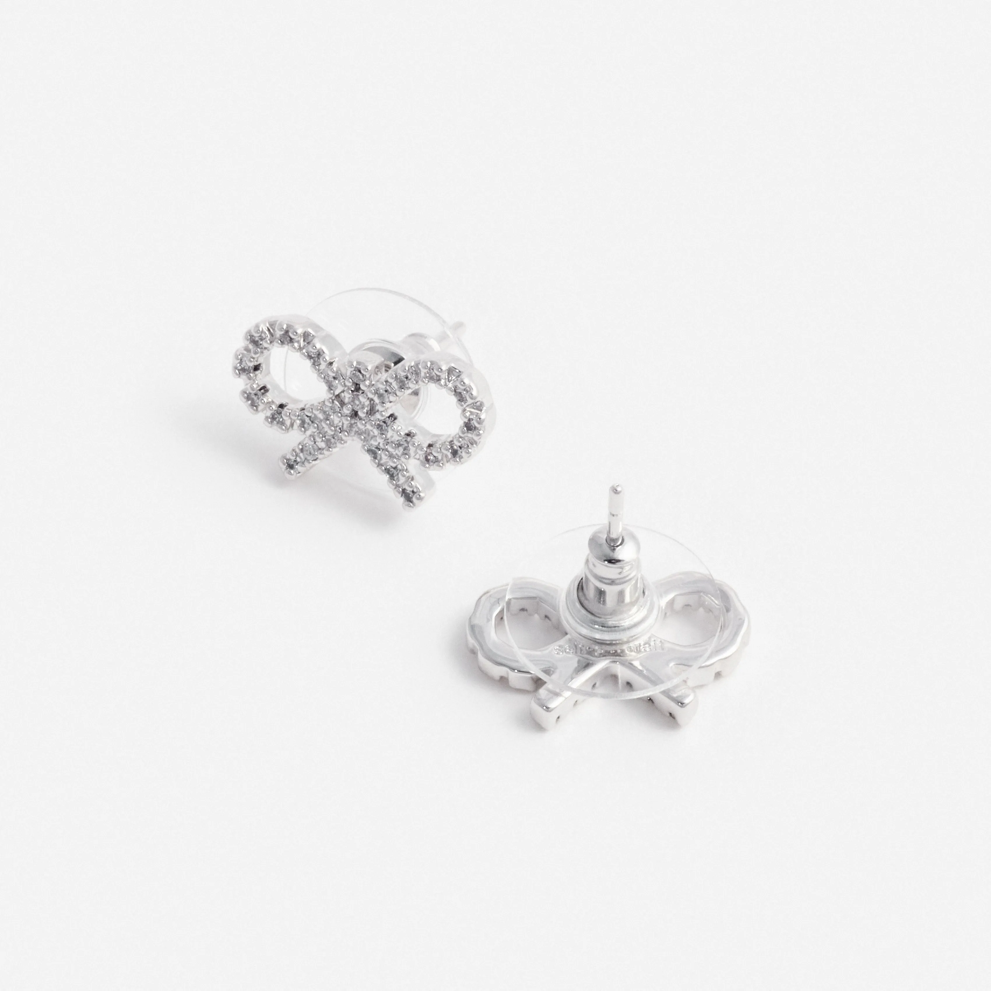 Micro Bow Earrings Self Portrait