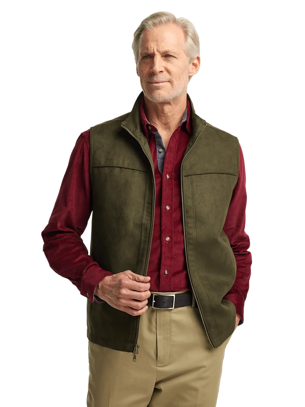 Microsuede Vest - Green