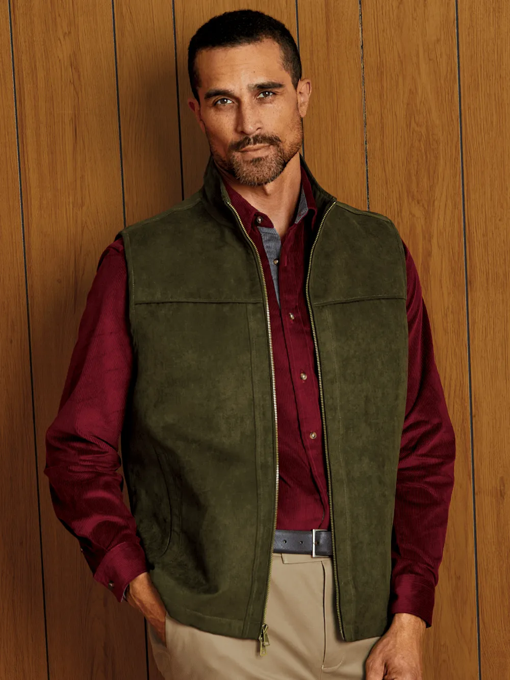 Microsuede Vest - Green