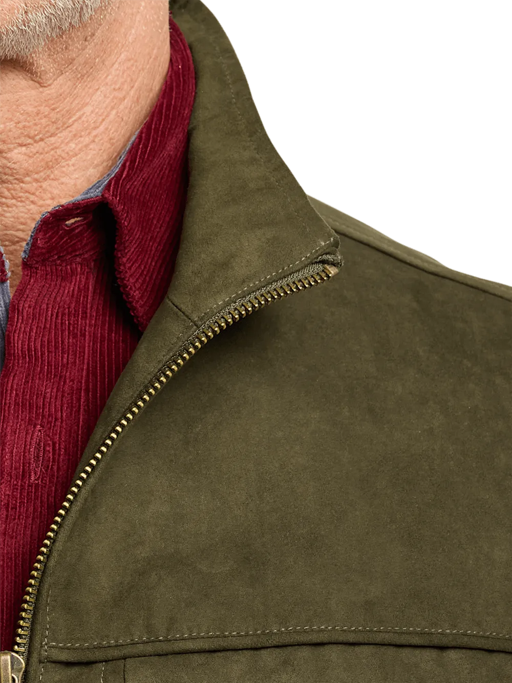 Microsuede Vest - Green