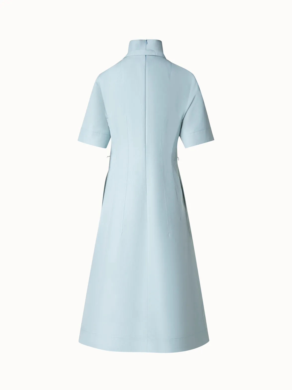 Midi Dress in Cotton Poplin 