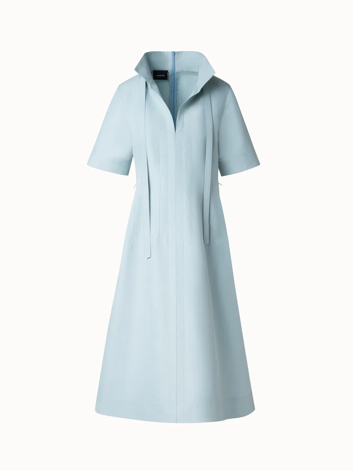Midi Dress in Cotton Poplin 