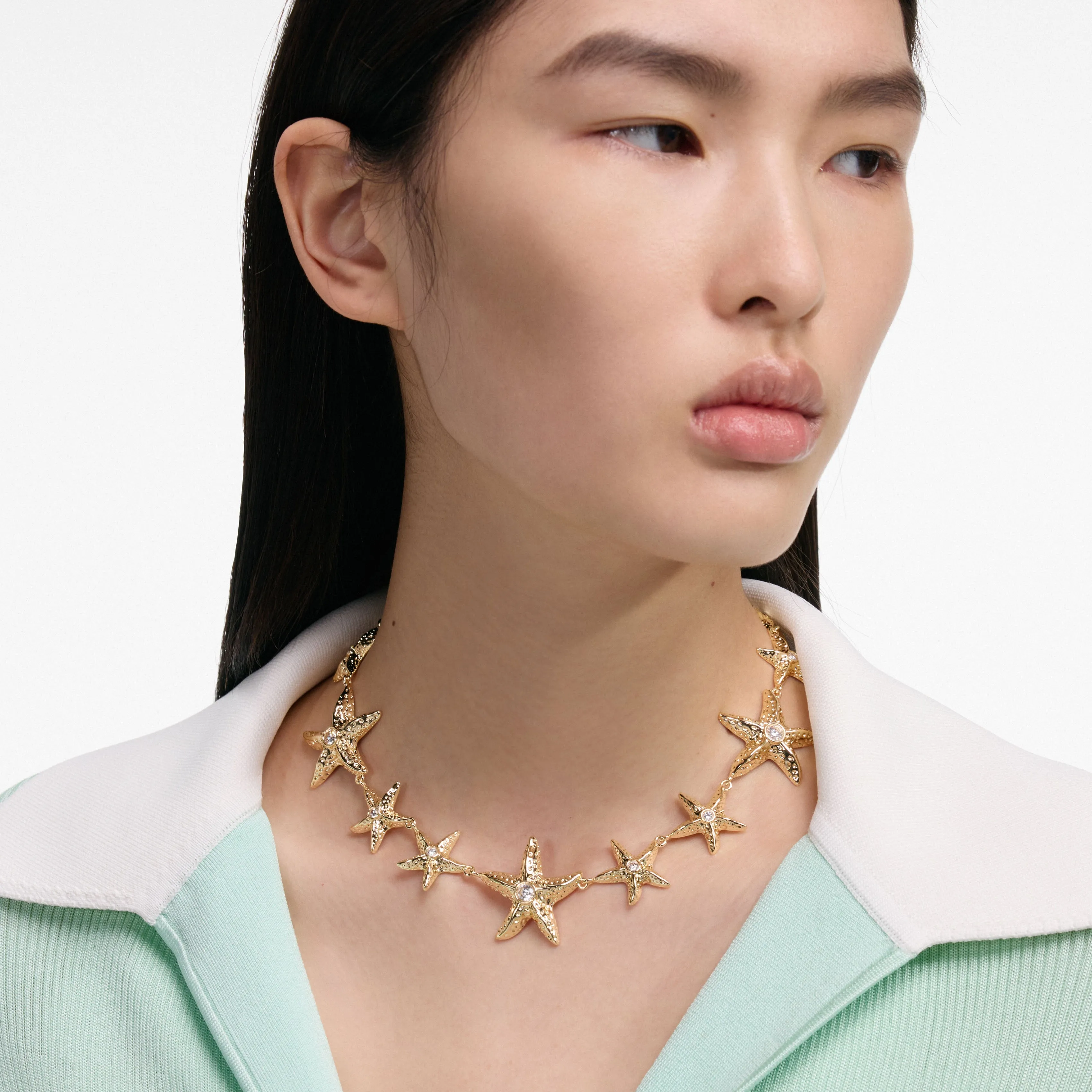Mottled Gold Sea Star Necklace Self Portrait