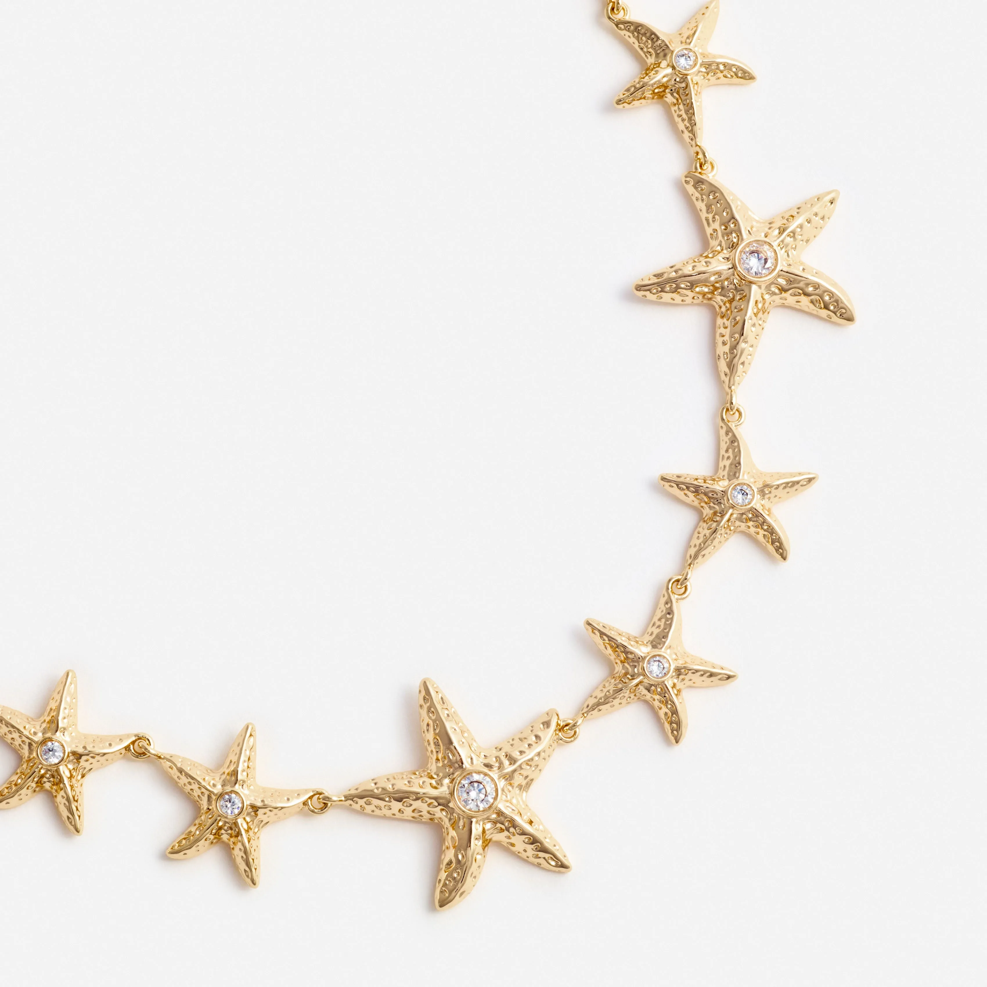 Mottled Gold Sea Star Necklace Self Portrait