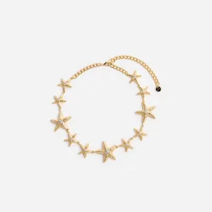 Mottled Gold Sea Star Necklace Self Portrait