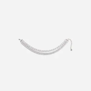 Multi Crystal Choker Self Portrait