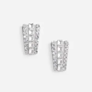 Multi Crystal Earrings Self Portrait