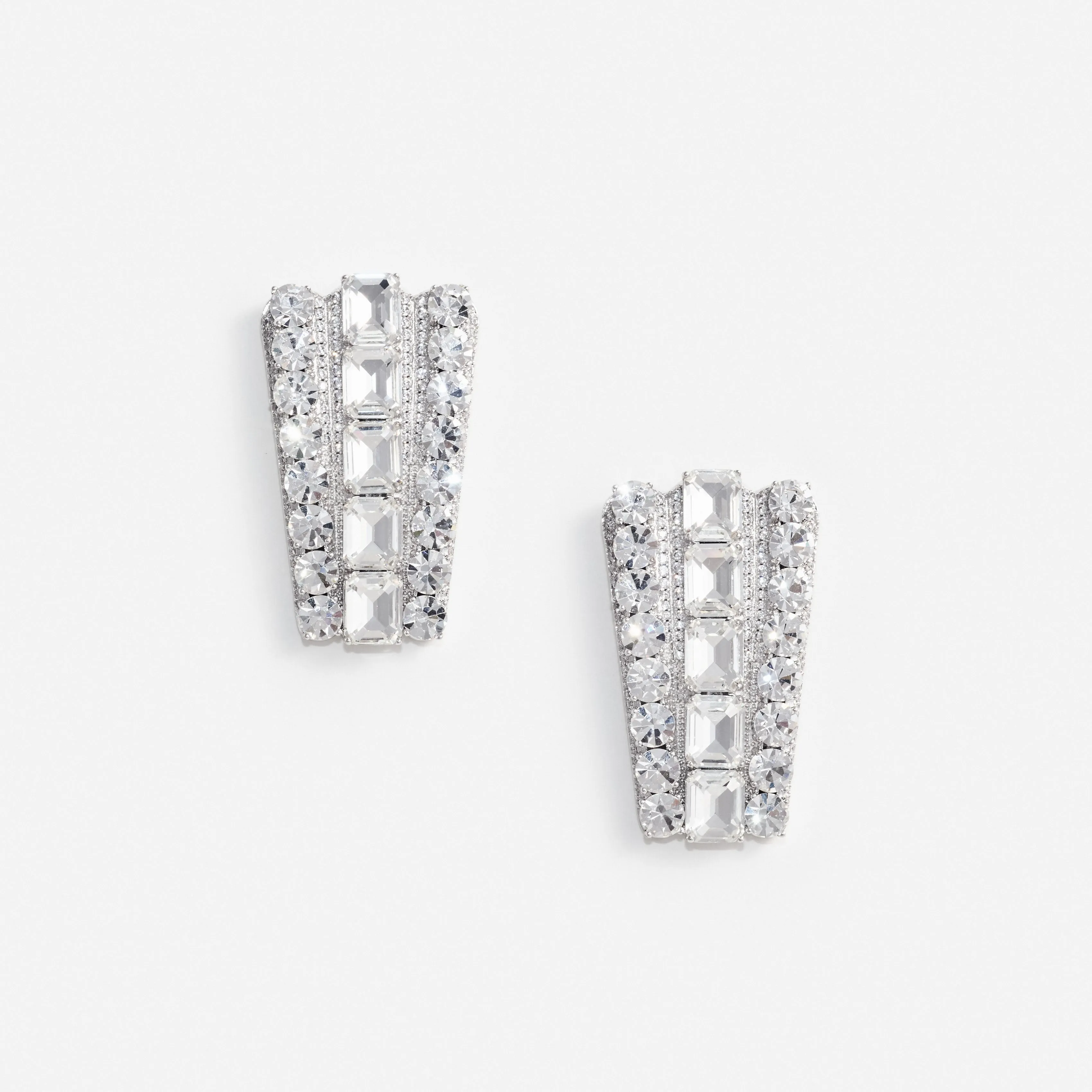 Multi Crystal Earrings Self Portrait