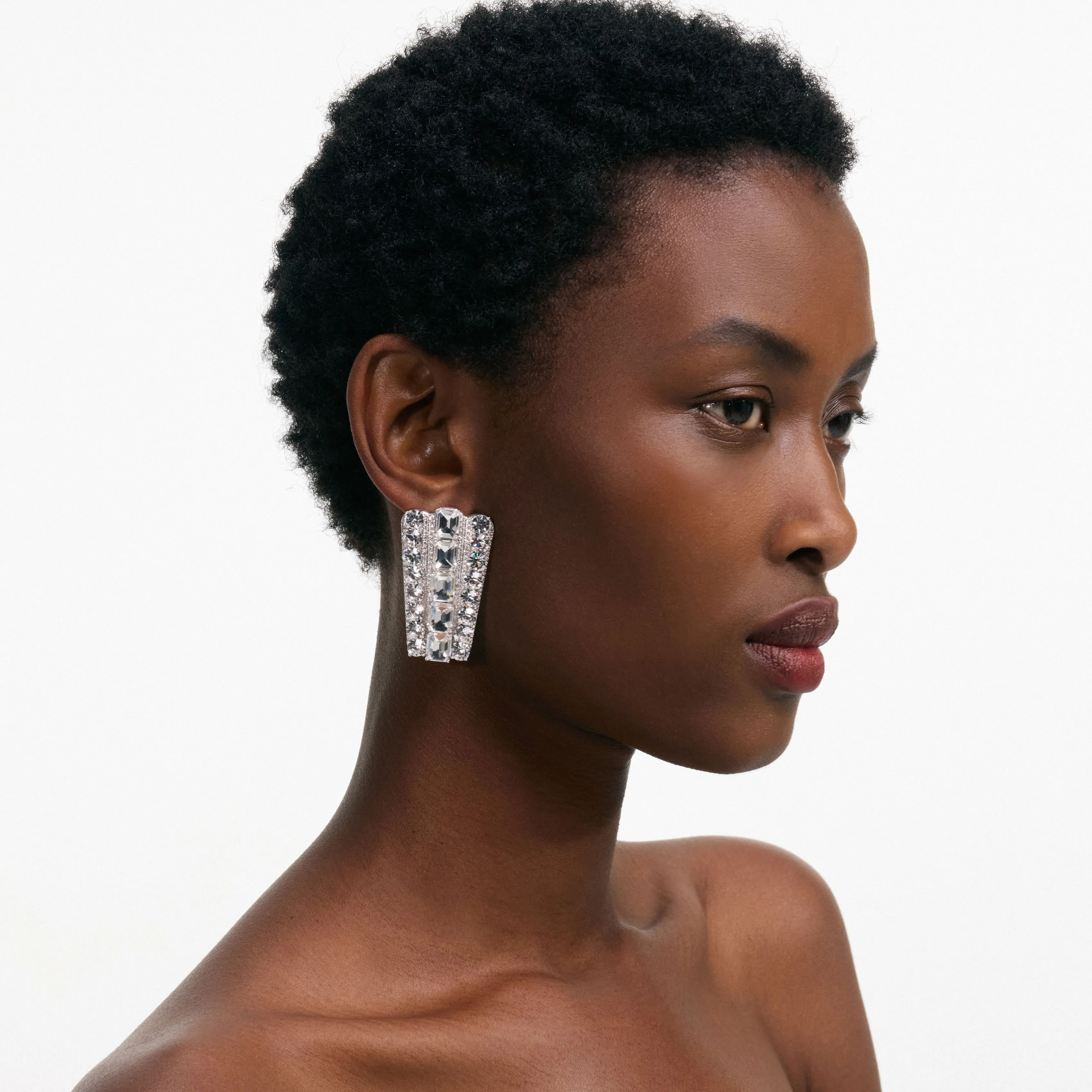 Multi Crystal Earrings Self Portrait