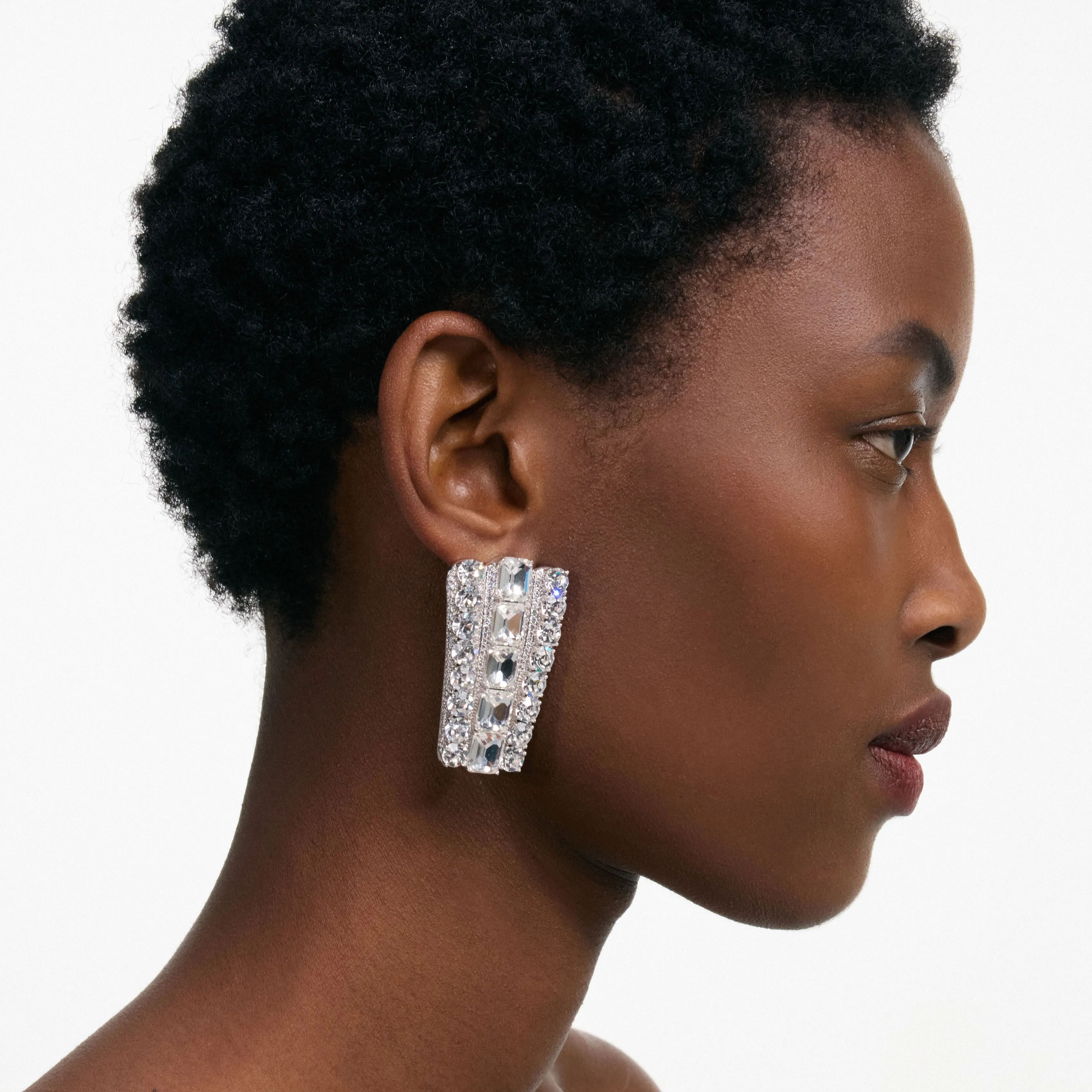 Multi Crystal Earrings Self Portrait