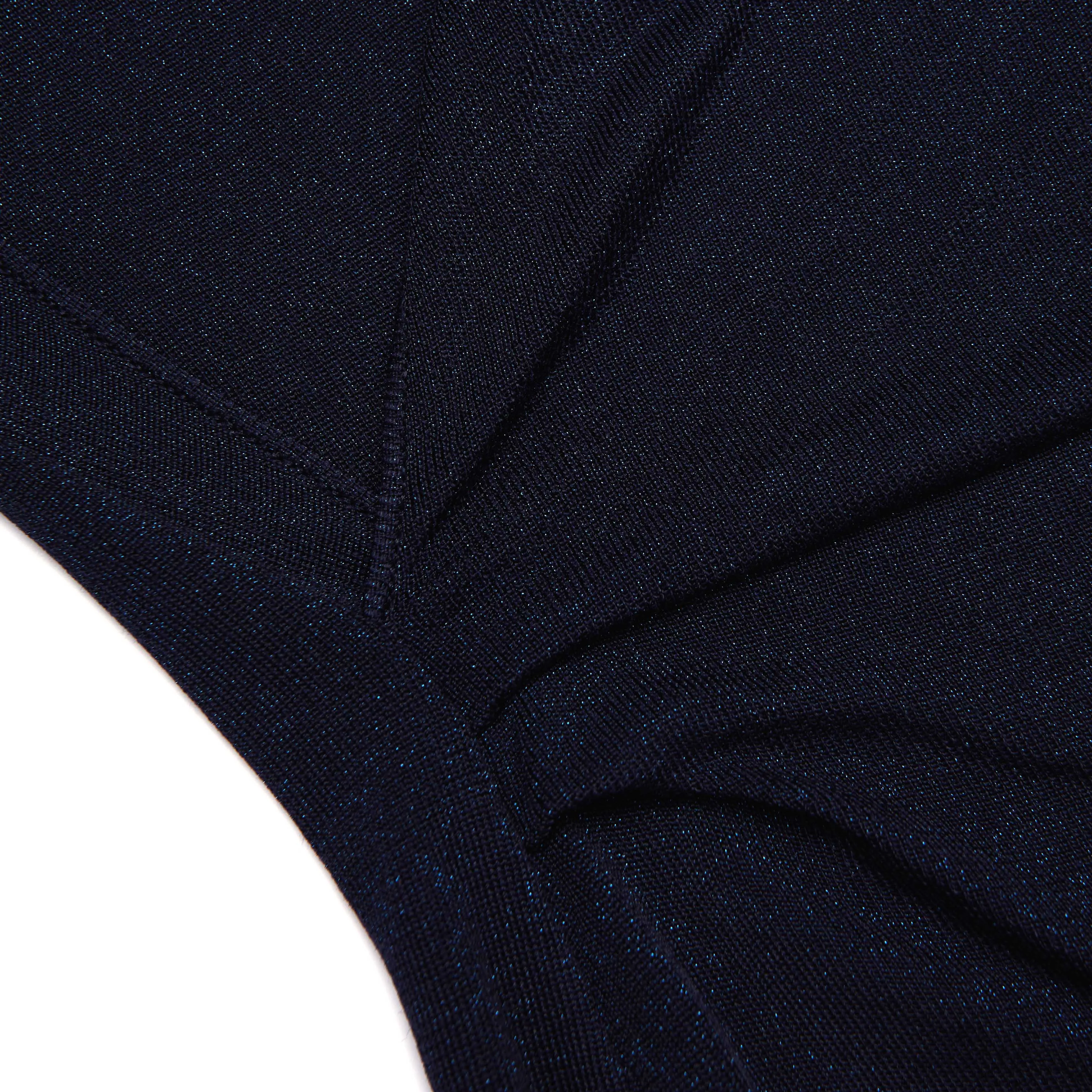 Navy Viscose Knit Mini Dress Self Portrait