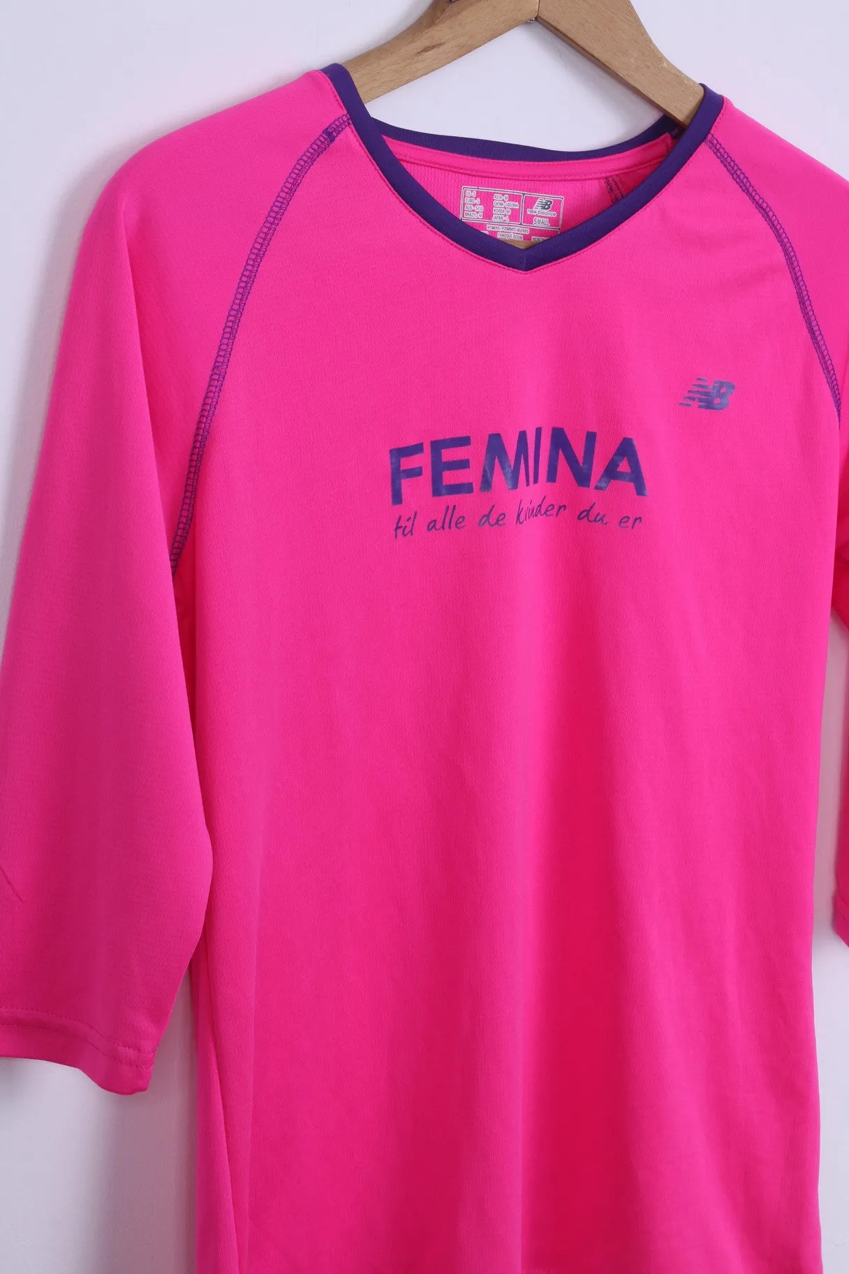 New Blance Womens S Shirt Pink Femina Sport Training