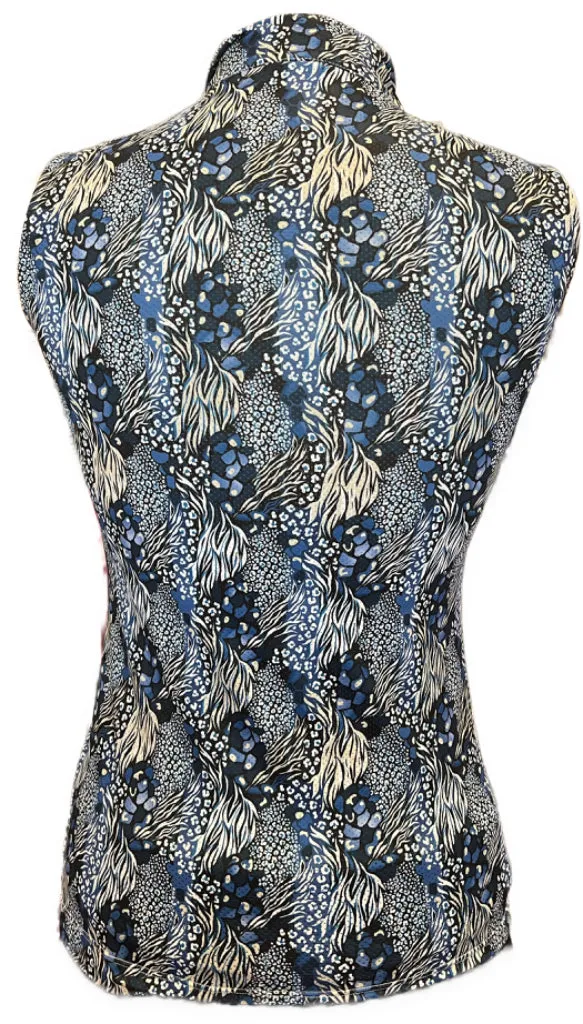 New Daily Sports Blue Felice Sleeveless Golf Polo Size XS MSP$