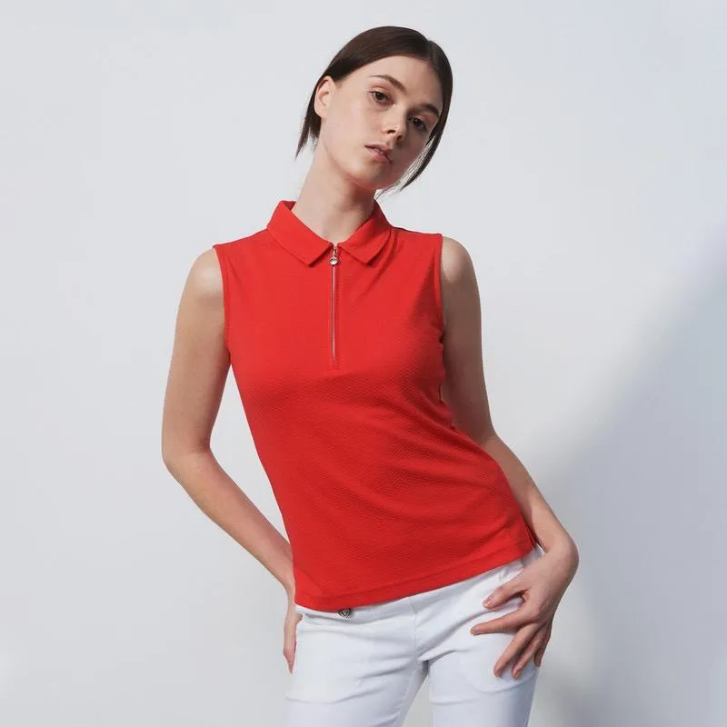 New Daily Sports Peoria Mandarine Sleeveless Golf Polo MSP$70