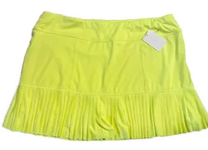 New Jofit Knife Pleat Golf Skort in Neon Yellow - Size XL. MSP$96