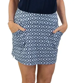 New Jofit Navy & White Printed Mina Skort Size XS. MSP$78