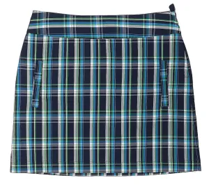 New Lija Navy Plaid Skort with White, Blue & Green Size 8 MSP$85