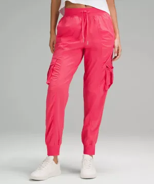 New Lululemon Glaze Pink Dance Studio Relaxed-Fit MR Cargo Jogger Size M MSP$128