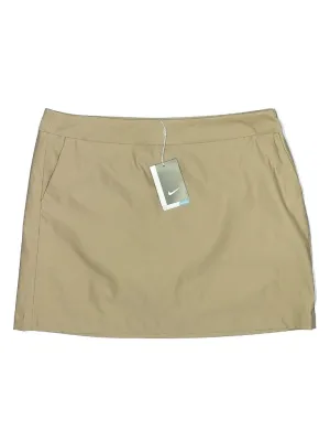 New Women's Nike Golf Khaki Performance Skort Size 14 MSP$75