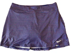 Nike Golf Navy Linked Rings Print Pleated Golf Skort Size M MSP$75