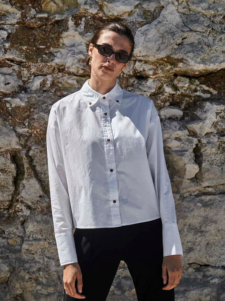 Norr Noah Shirt White