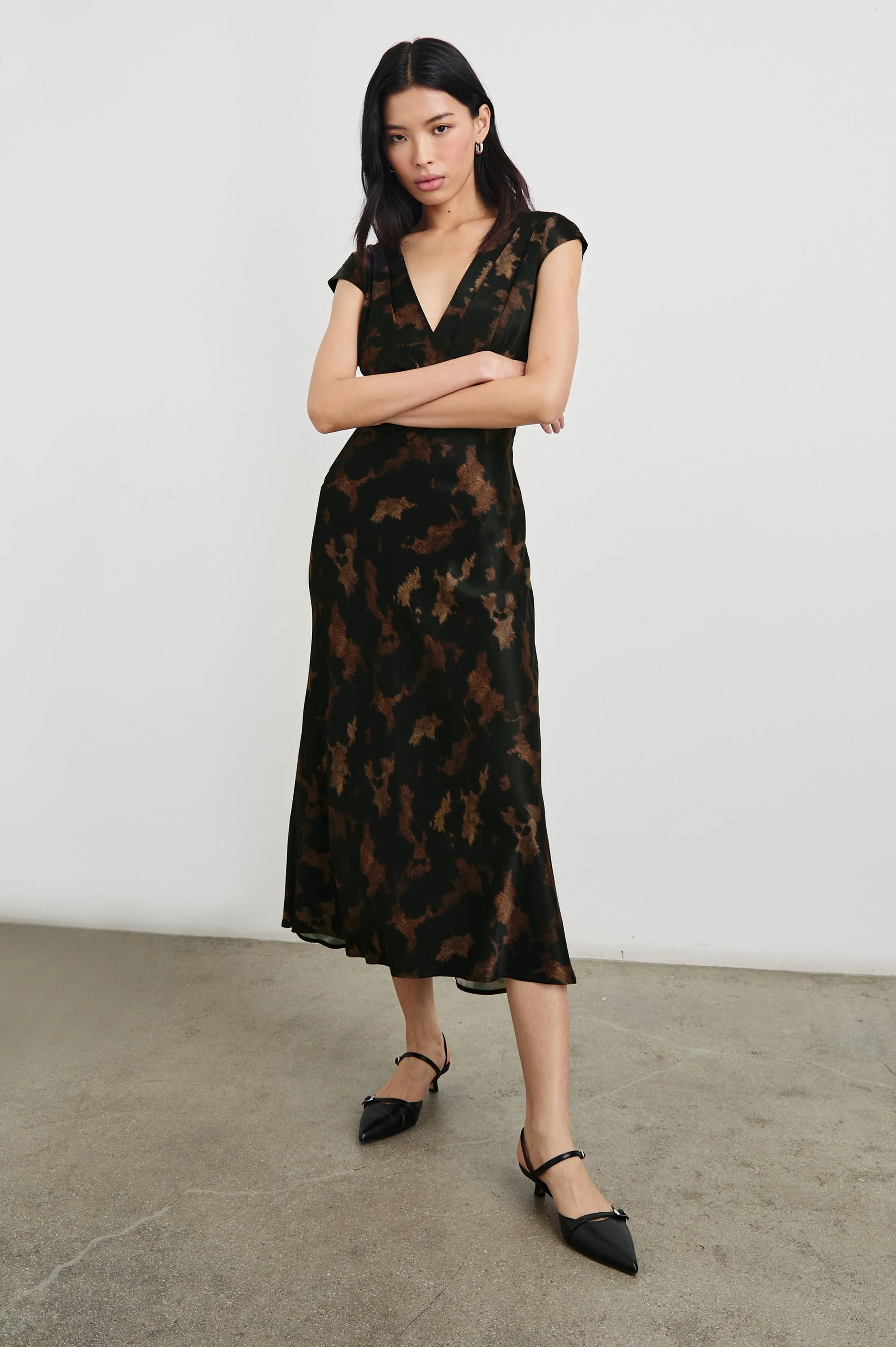 ODELLA DRESS - DIFFUSED SANDSTONE Rails