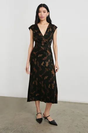 ODELLA DRESS - DIFFUSED SANDSTONE Rails