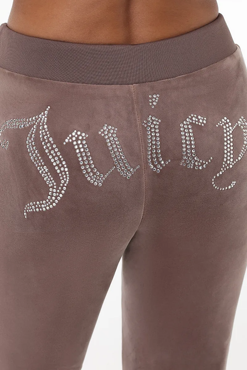 OG Big Bling Velour Track Pants Juicy Couture