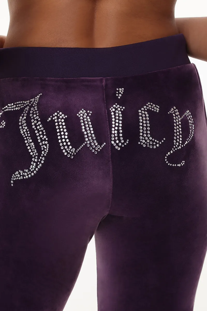 OG Big Bling Velour Track Pants Juicy Couture