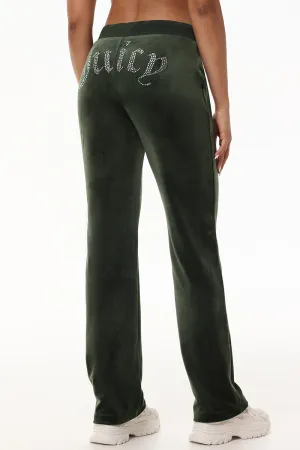 OG Big Bling Velour Track Pants Juicy Couture