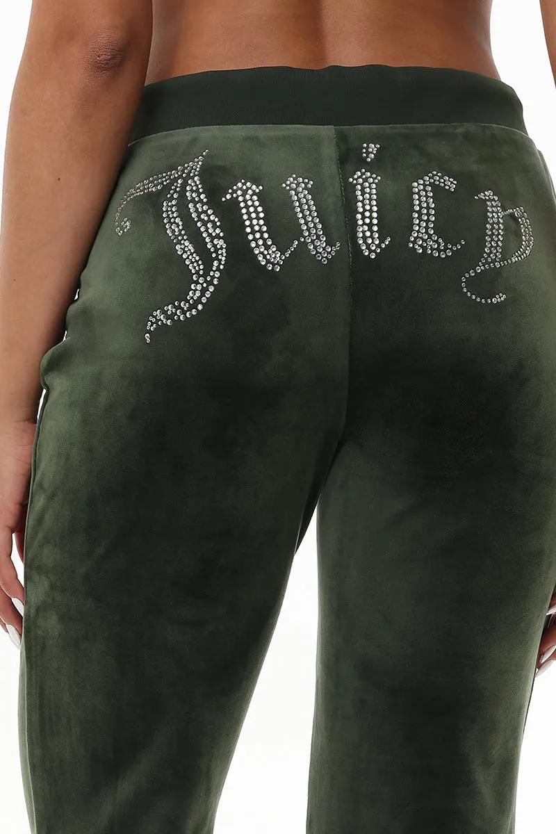 OG Big Bling Velour Track Pants Juicy Couture