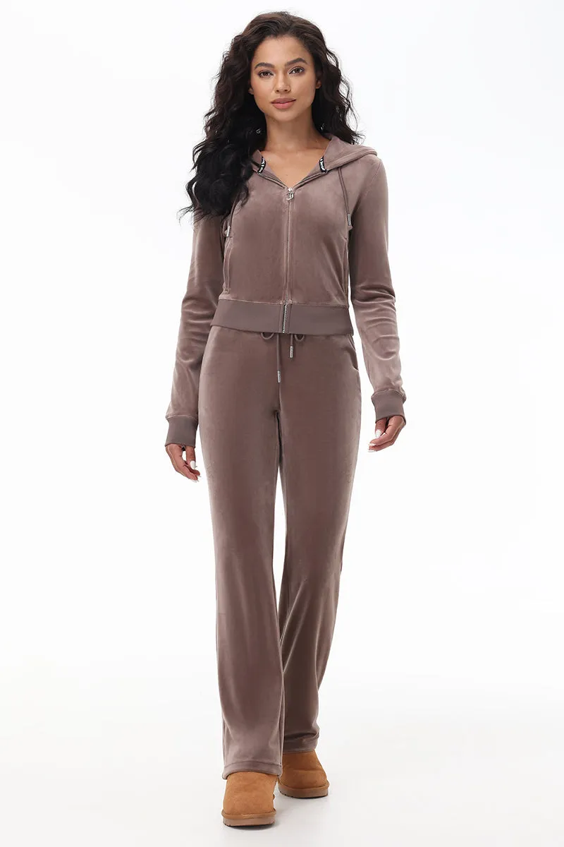 OG Big Bling Velour Track Pants Juicy Couture