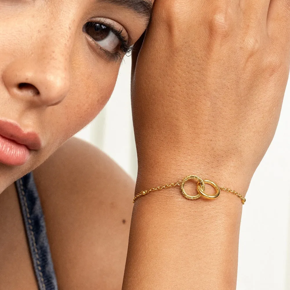 Olivia Burton Classic Amity Interlock Gold Plated Bracelet 24100315