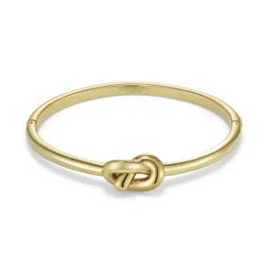 Olivia Burton Classic Lovers Knot Gold Plated Bangle 24100223