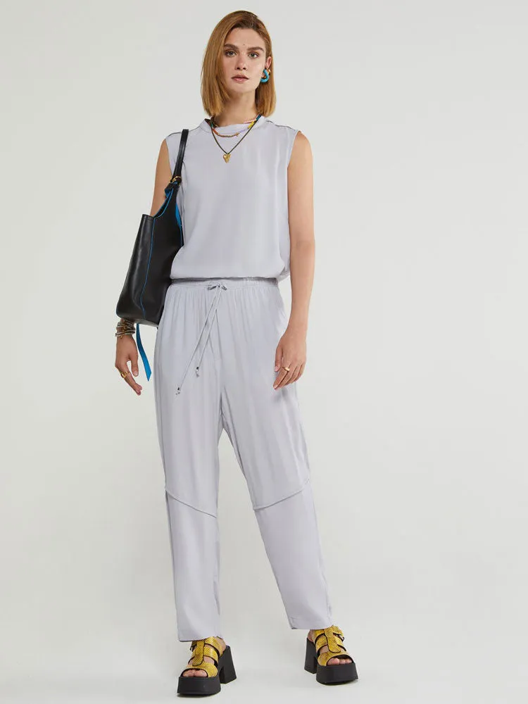 Ottod'Ame Silk Blend Top Oyster