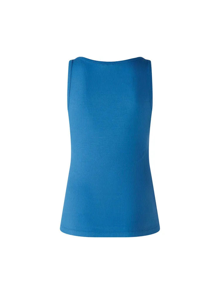 Oui Filiz Vest Top Bright Cobalt