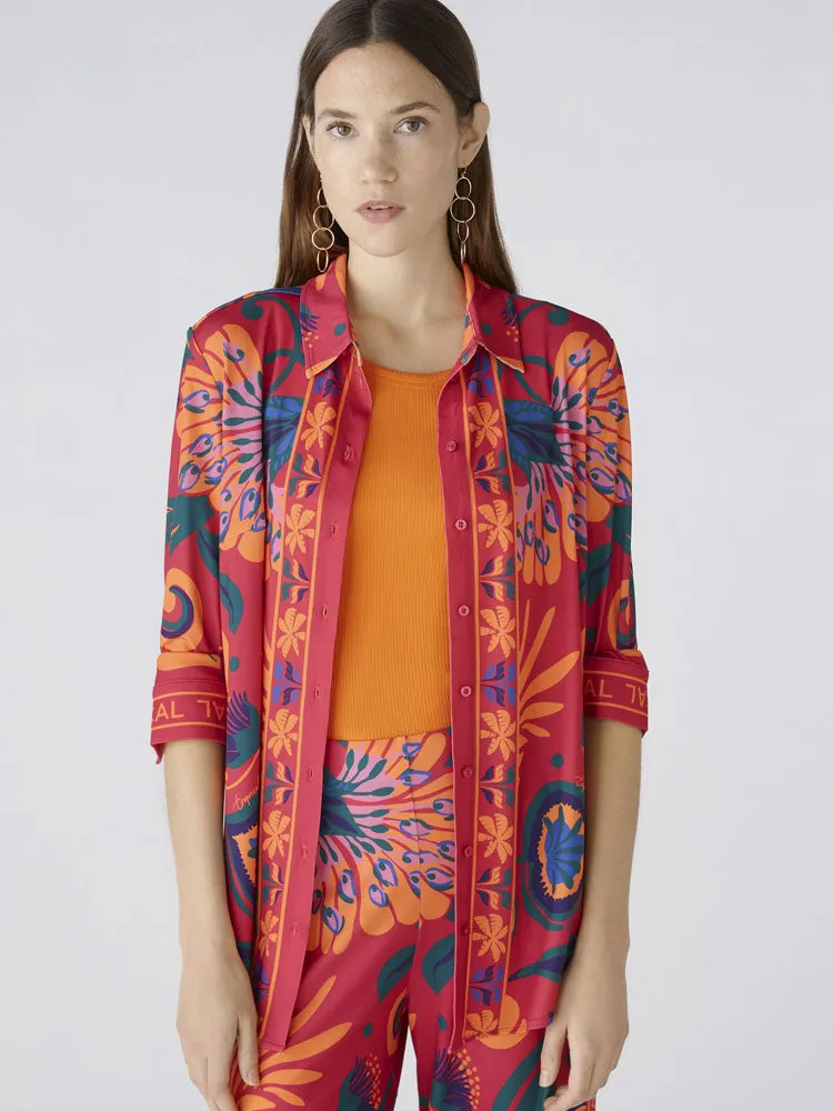 Oui Shirt Pink & Orange
