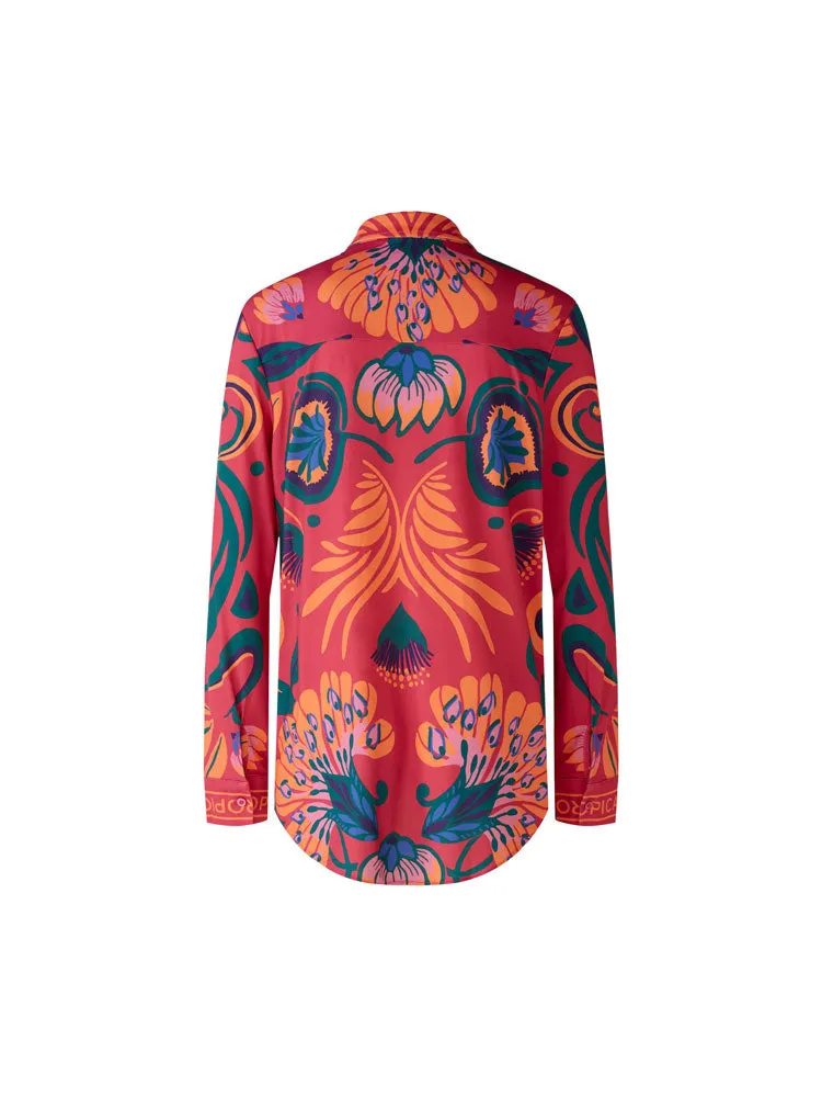 Oui Shirt Pink & Orange